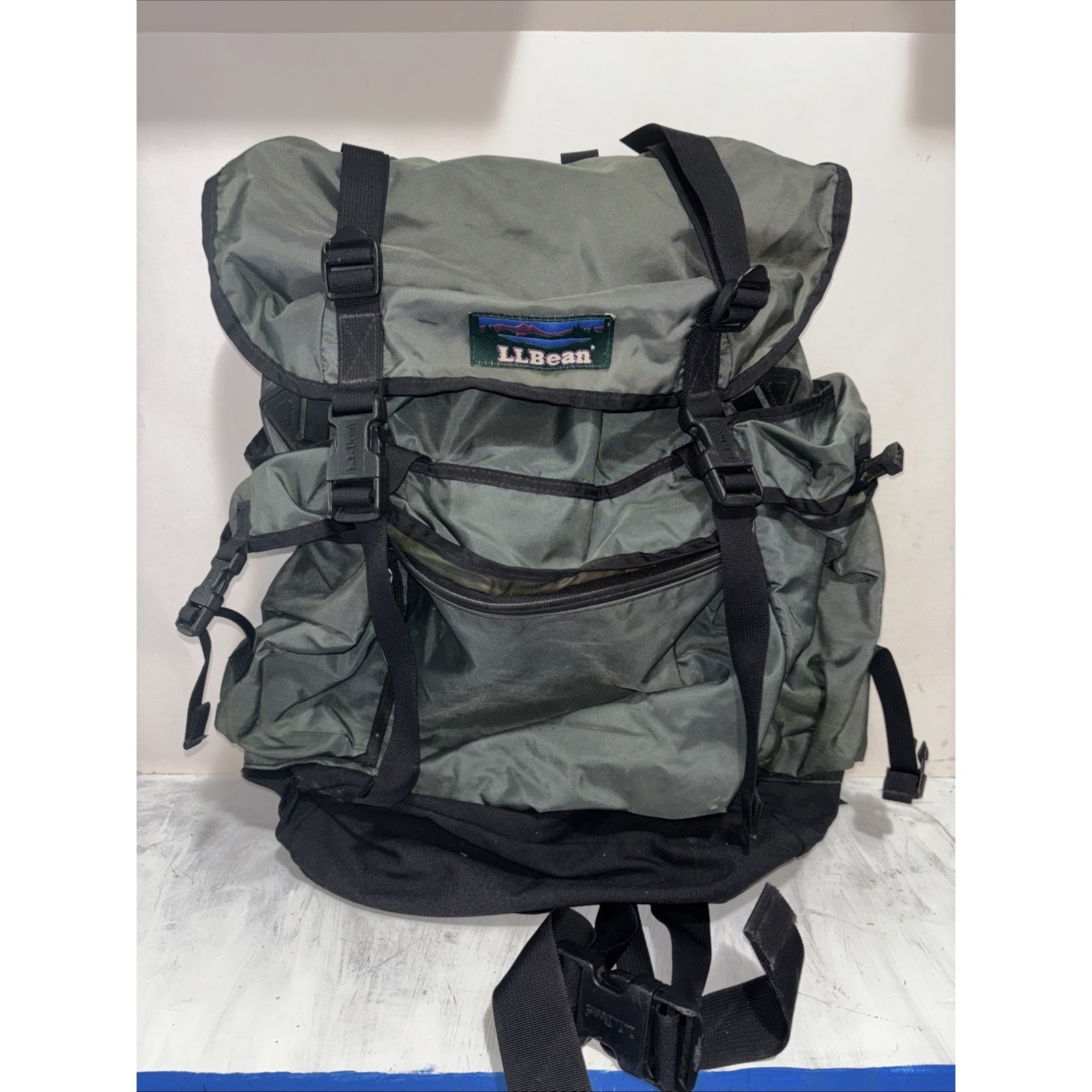 Vintage Ll Bean Backpack Continental Rucksack Canvas Bag 19"